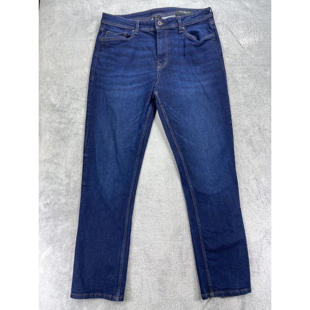 NYC The Perfect Jeans Mens 36X32 Blue Denim Cotton Stretch Straight Leg Outdoor